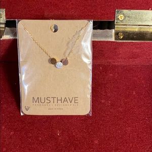 NWT. Dainty Gold/Silver/Bronze circles